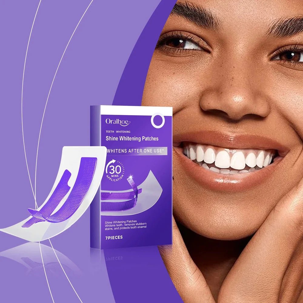 Purple Teeth Whitening Strips - Everyday Pocket Glow