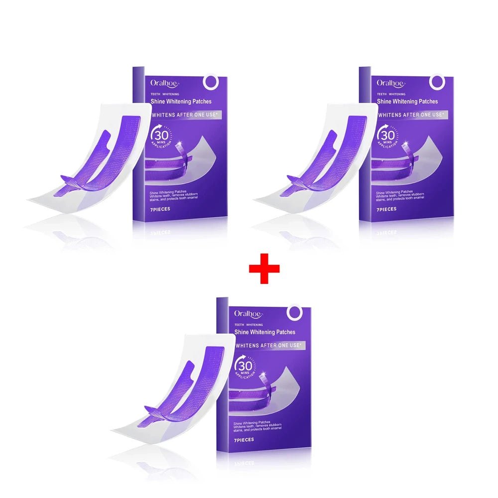 Purple Teeth Whitening Strips - Everyday Pocket Glow