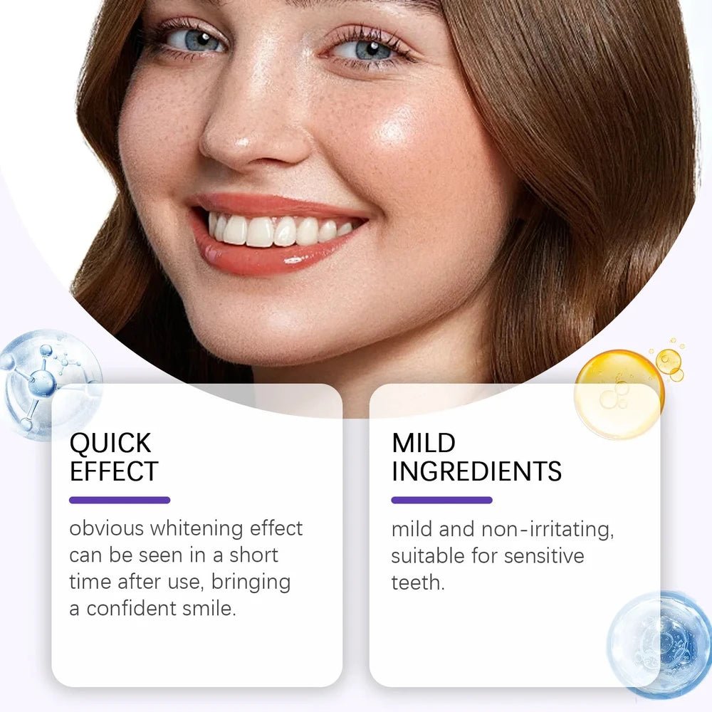 Purple Teeth Whitening Strips - Everyday Pocket Glow