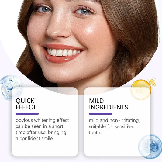 Purple Teeth Whitening Strips - Everyday Pocket Glow